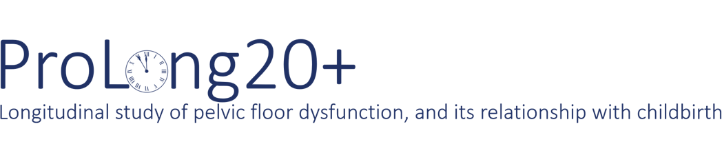 ProLong20+ Longtitudinal study of pelvic dysfunction, and its relationship with childbirth